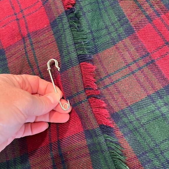 Vintage Scottish Celtic Girls Plaid Skirt Fiona McDonald Size 6 Wool Blend - Picture 2 of 8